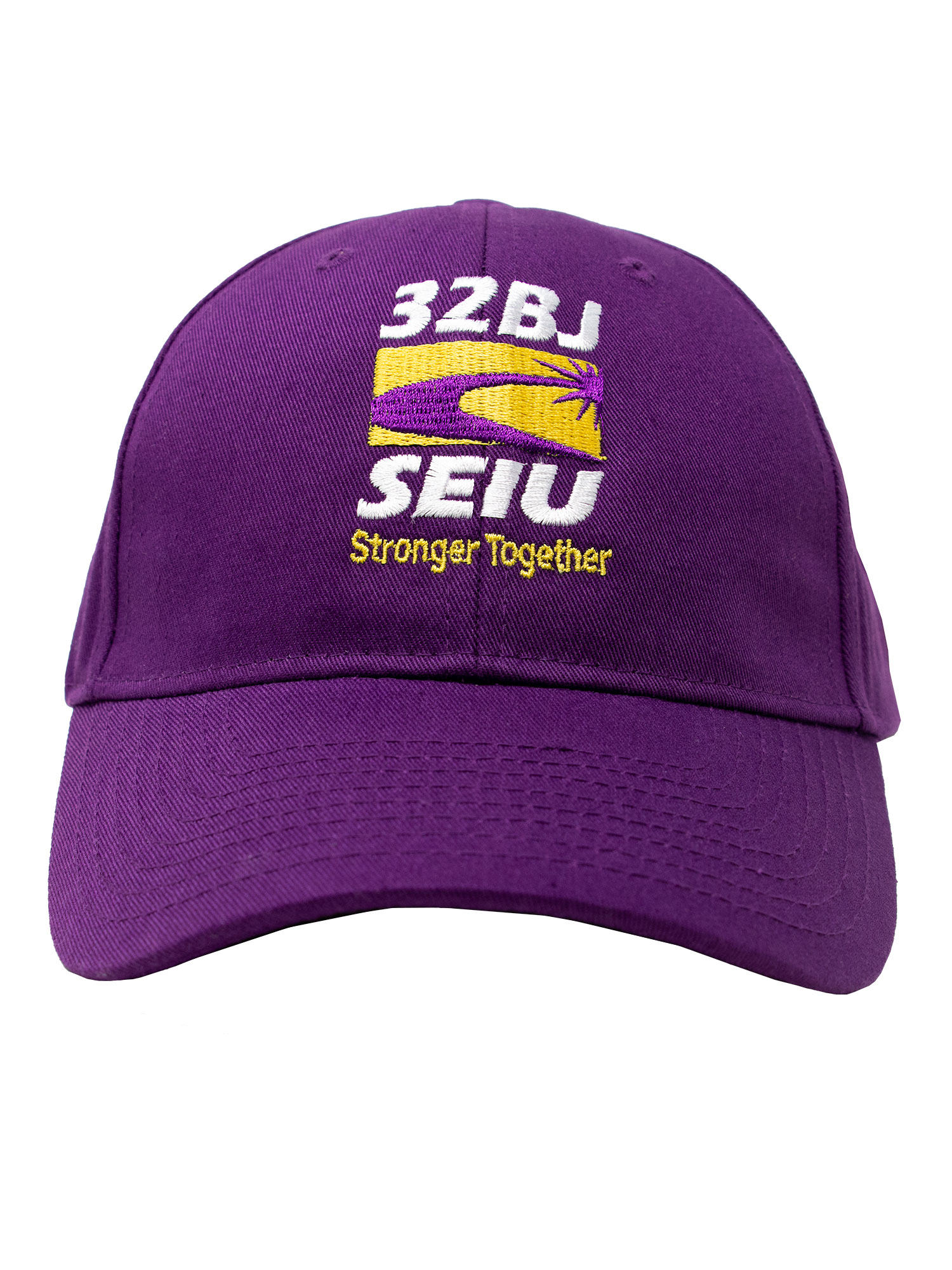 32BJ Purple 6 Panel Twill Hat